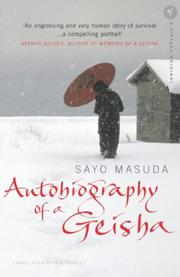 Cover of: Autobiography of a Geisha by Sayo Masuda