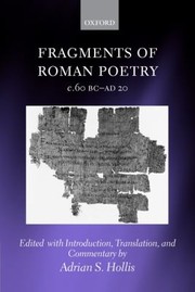 Cover of: Fragments Of Roman Poetry C60 Bcad 20 by 