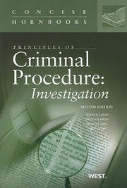 Cover of: Principles Of Criminal Procedure Investigation