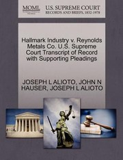 Cover of: Hallmark Industry by 