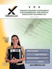 Cover of: Vra 001 Virginia Reading Assessment Elementary And Special Education Teachers Teacher Certification Exam