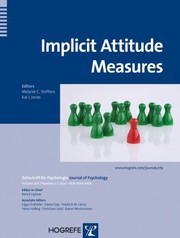 Implicit Attitude Measures by Kai J. Jonas