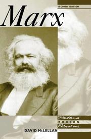 Cover of: Marx (Modern Masters)