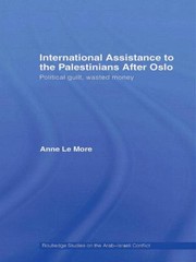 Cover of: International Assistance To The Palestinians After Oslo Political Guilt Wasted Money