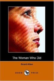 Cover of: The Woman Who Did by Grant Allen