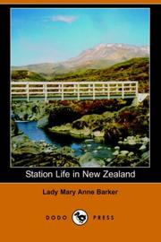 Station life in New Zealand by Mary Anne Barker