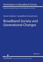 Cover of: Broadband Society And Generational Changes