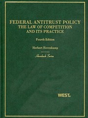 Cover of: Federal Antitrust Policy The Law Of Competition And Its Practice