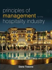 Cover of: Principles Of Management For The Hospitality Industry