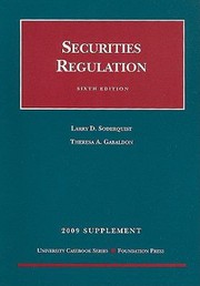 Cover of: Securities Regulation
            
                University Casebook Supplement
