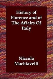 History of Florence by Niccolò Machiavelli