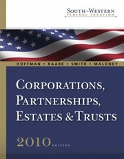 Cover of: Corporations Partnerships Estates  Trusts
            
                SouthWestern Federal Taxation Hardcover