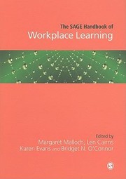 Cover of: The Sage Handbook Of Workplace Learning by 