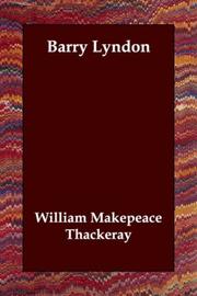 Cover of: Barry Lyndon by William Makepeace Thackeray, William Makepeace Thackeray