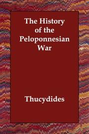 Cover of: The History of the Peloponnesian War by Thucydides