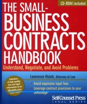 Cover of: The Smallbusiness Contracts Handbook by 