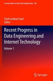 Cover of: Recent Progress In Data Engineering And Internet Technology