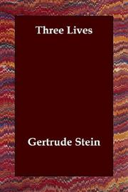 Cover of: Three Lives by Gertrude Stein