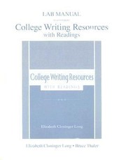 Cover of: College Writing Resources Lab Manual
