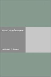 Cover of: New Latin Grammar