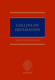 Cover of: Collins On Defamation by 