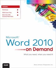 Cover of: Microsoft Word 2010 On Demand