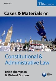 Cover of: Cases And Materials On Constitutional And Administrative Law by 