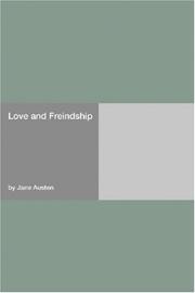 Cover of: Love and Freindship by Jane Austen