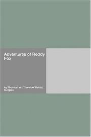 Cover of: Adventures of Reddy Fox by Thornton W. Burgess