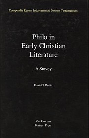 Cover of: Philo In Early Christian Literature A Survey