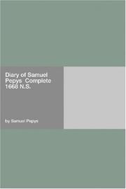Cover of: Diary of Samuel Pepys  Complete 1668 N.S. by Samuel Pepys