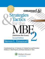 Cover of: Strategies Tactics For The Mbe 2 Mulitstate Bar Exam