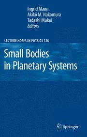 Cover of: Small Bodies In Planetary Systems by 