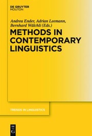 Methods In Contemporary Linguistics by Andrea Ender