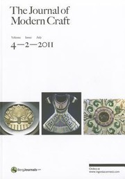 Cover of: The Journal of Modern Craft Volume 4 Issue 2