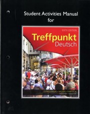 Cover of: Student Activities Manual For Treffpunkt Deutsch Grundstufe Sixth Edition By Margaret Gonglewski Beverly Moser Cornelius Partsch