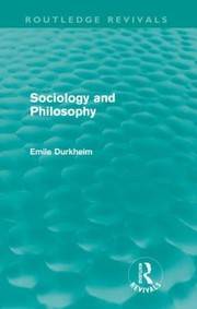 Cover of: Sociology And Philosophy