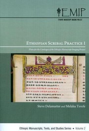 Cover of: Ethiopian Scribal Practice Plates For The Catalogue Of The Ethiopic Manuscript Imaging Project by 