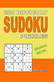 Cover of: 200 Difficult Sudoku Puzzles