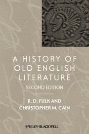 Cover of: A History Of Old English Literature by 