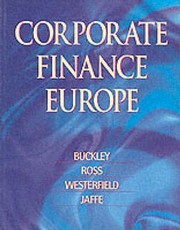 Cover of: Corporate Finance Europe