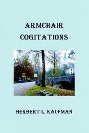 Cover of: Armchair Cogitations