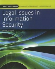 Cover of: Legal Issues In Information Security