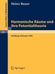 Cover of: Harmonische R Ume Und Ihre Potentialtheorie
            
                Lecture Notes in Mathematics