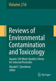 Cover of: Reviews Of Environmental Contamination And Toxicology