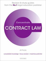 Cover of: Contract Law Concentrate by Jill Poole