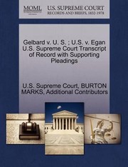 Cover of: Gelbard