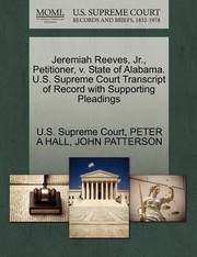 Cover of: Jeremiah Reeves Jr Petitioner