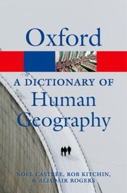 Cover of: A Dictionary Of Human Geography by 