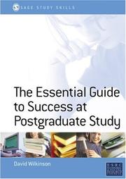 Cover of: The Essential Guide to Postgraduate Study (Sage Study Skills Series)